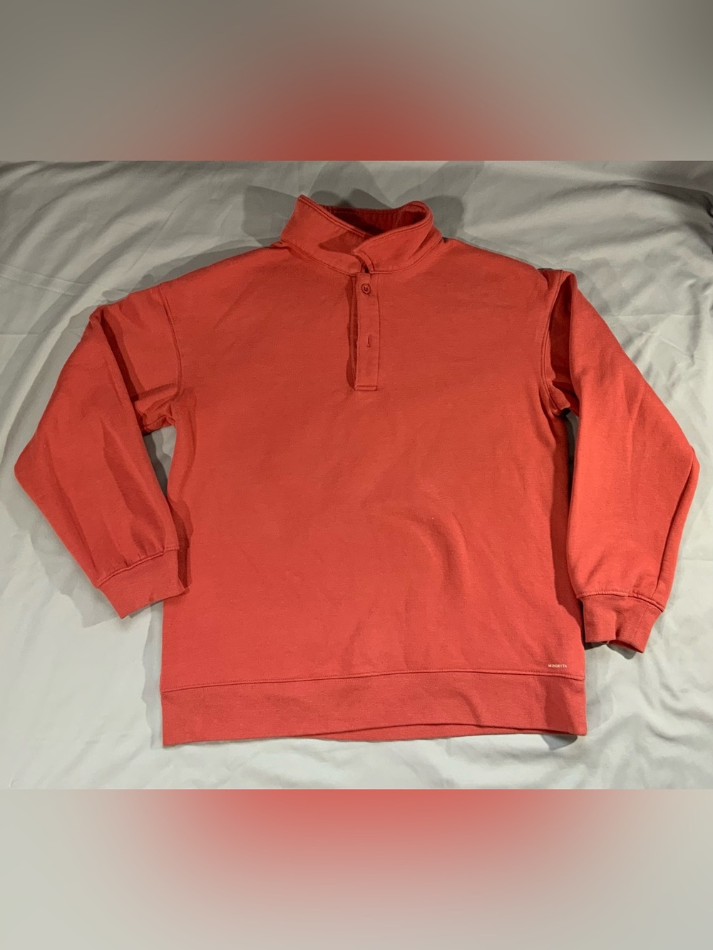 Mondetta Coral Zip Mock Neck Sweater Small